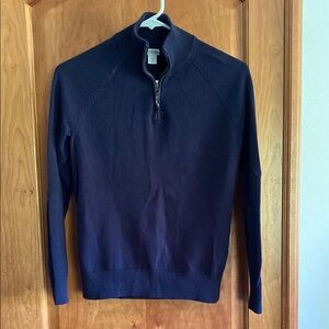 Crewcuts Navy Blue Quarter Zip Sweater